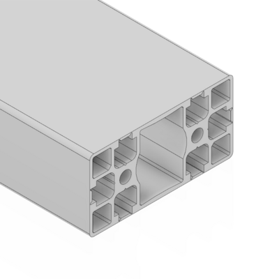 10-4590S4-0-1000MM MODULAR SOLUTIONS EXTRUDED PROFILE 45MM X 90MM SMOOTH SIDES TEAR AWAY, CUT TO THE LENGTH OF 1000 MM